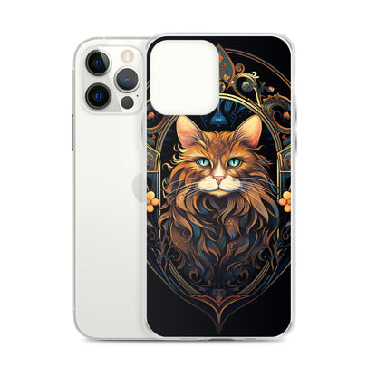 Art Nouveau Cat #3 iPhone Case