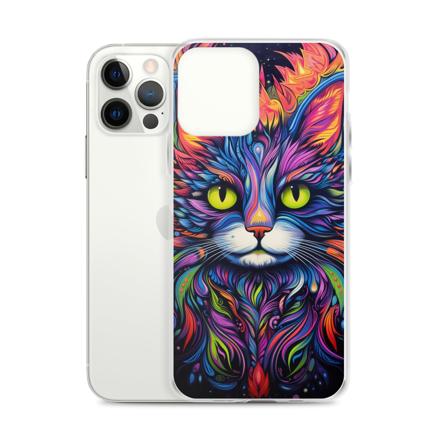 Psychedelic Cat iPhone Case