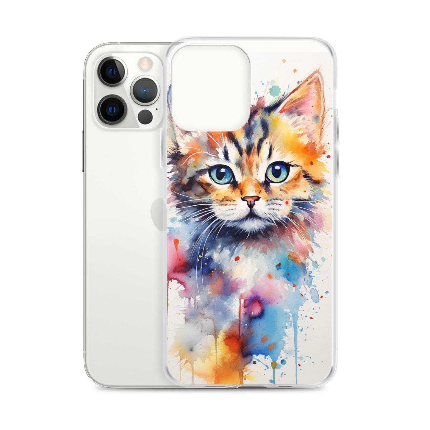 Watercolor Kitty Cat iPhone Case