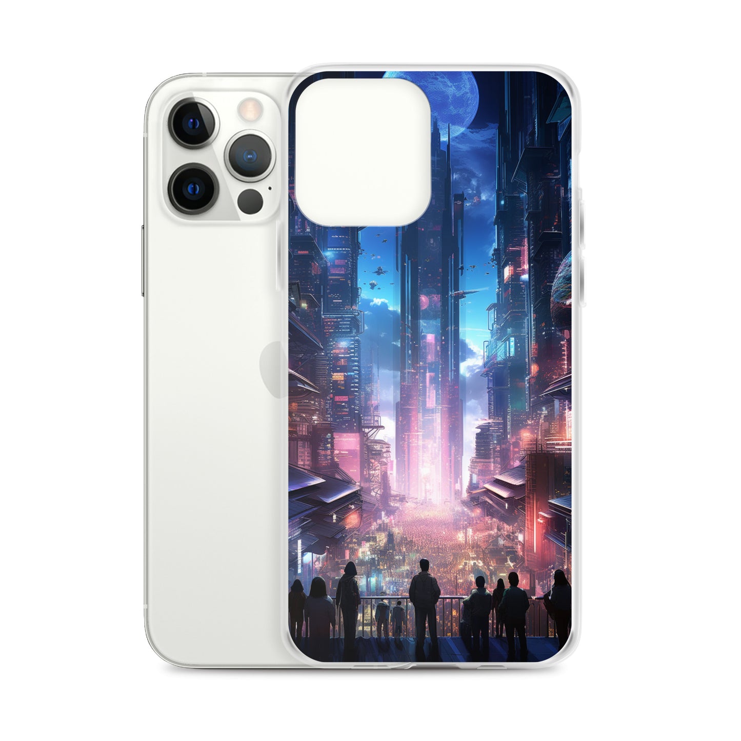 Cyberpunk Cityscape iPhone Case