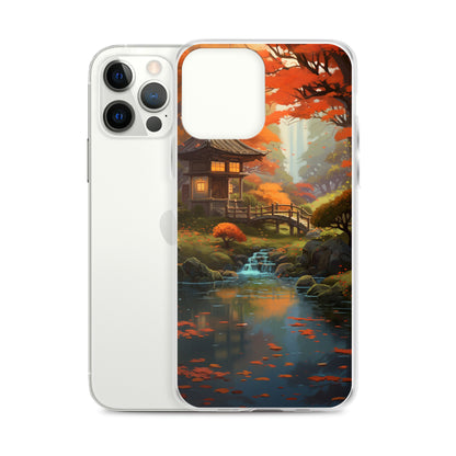 Japanese Garden in Autumn iPhone Case