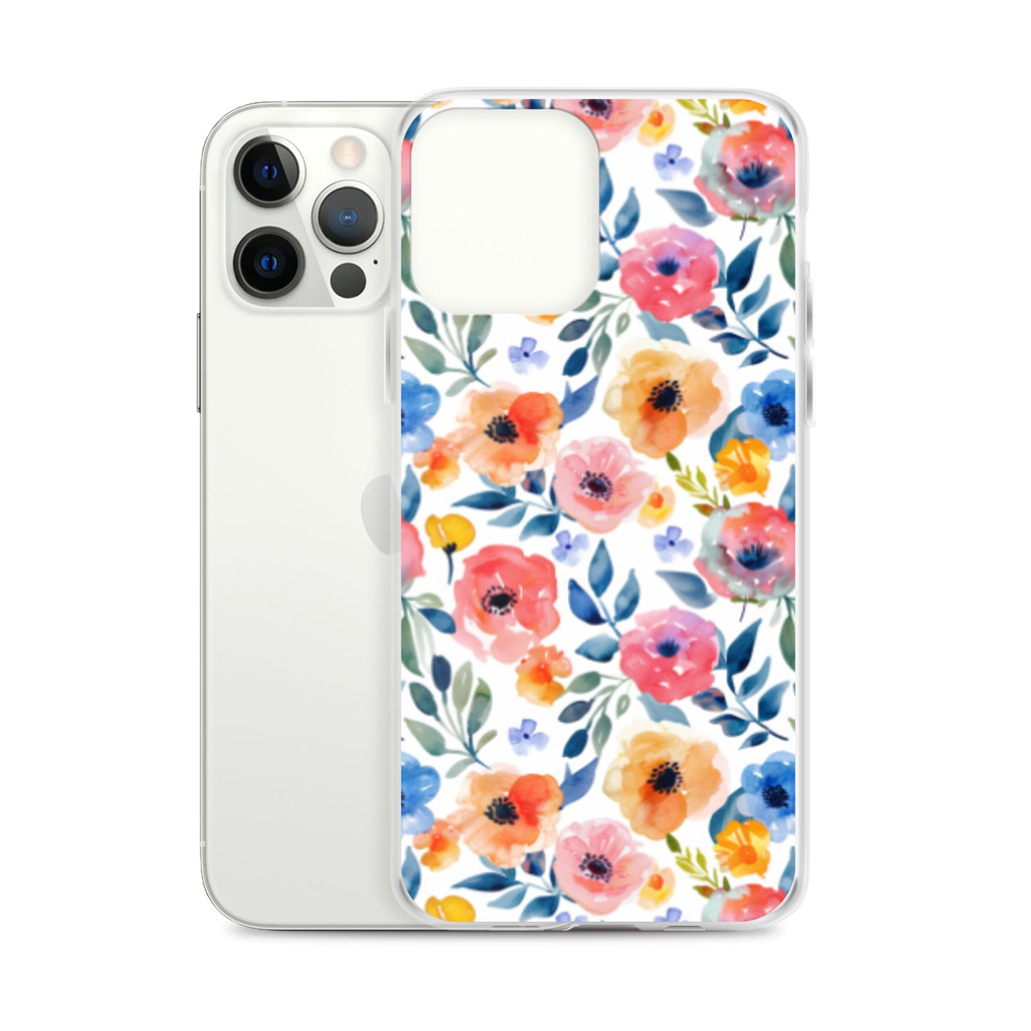 iPhone Case Colorful Watercolor Floral Pattern