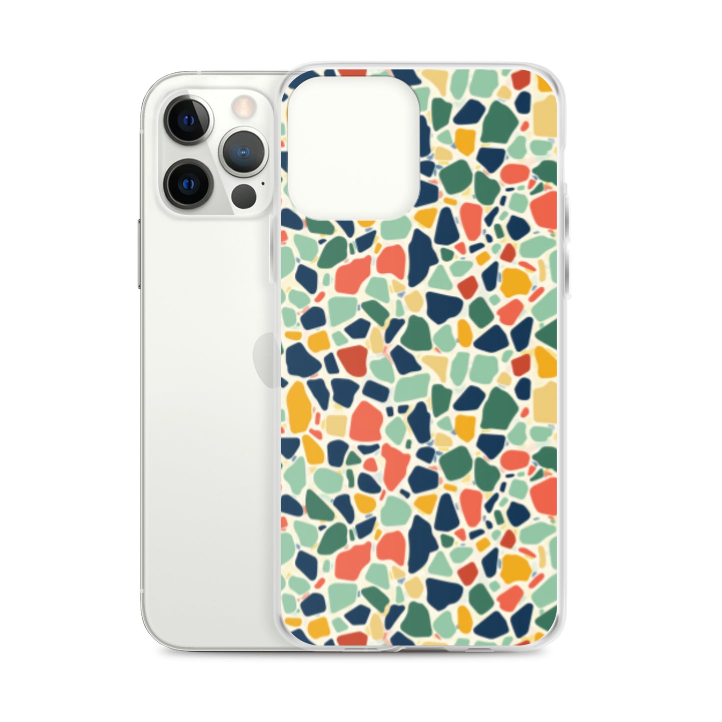 iPhone Case Colorful Retro Terrazzo Tile