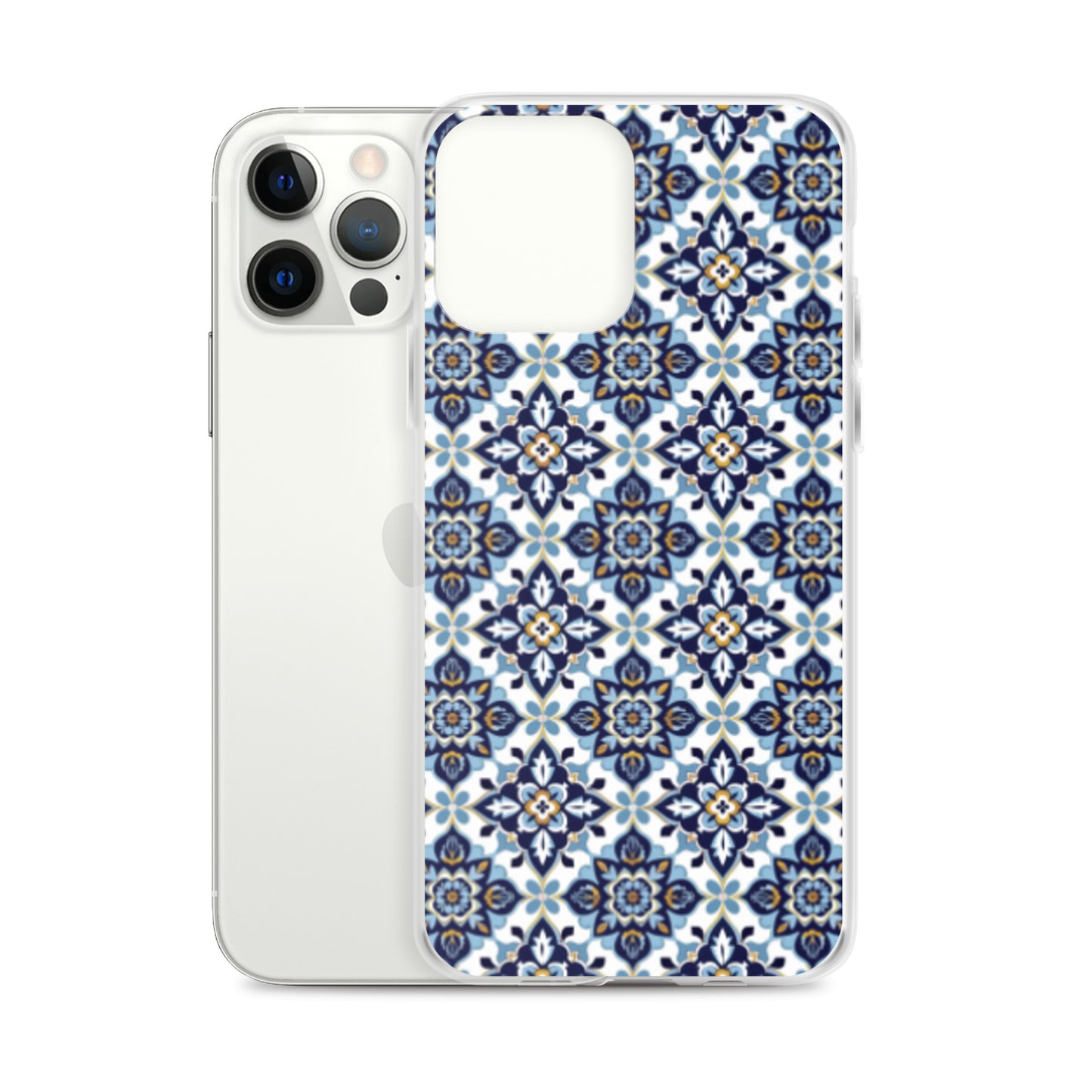 iPhone Case Classic Encaustic Tile Blue