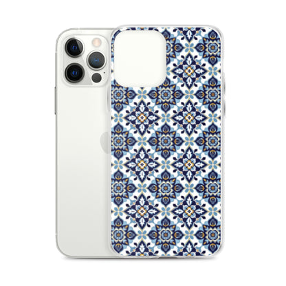 iPhone Case Classic Encaustic Tile Blue