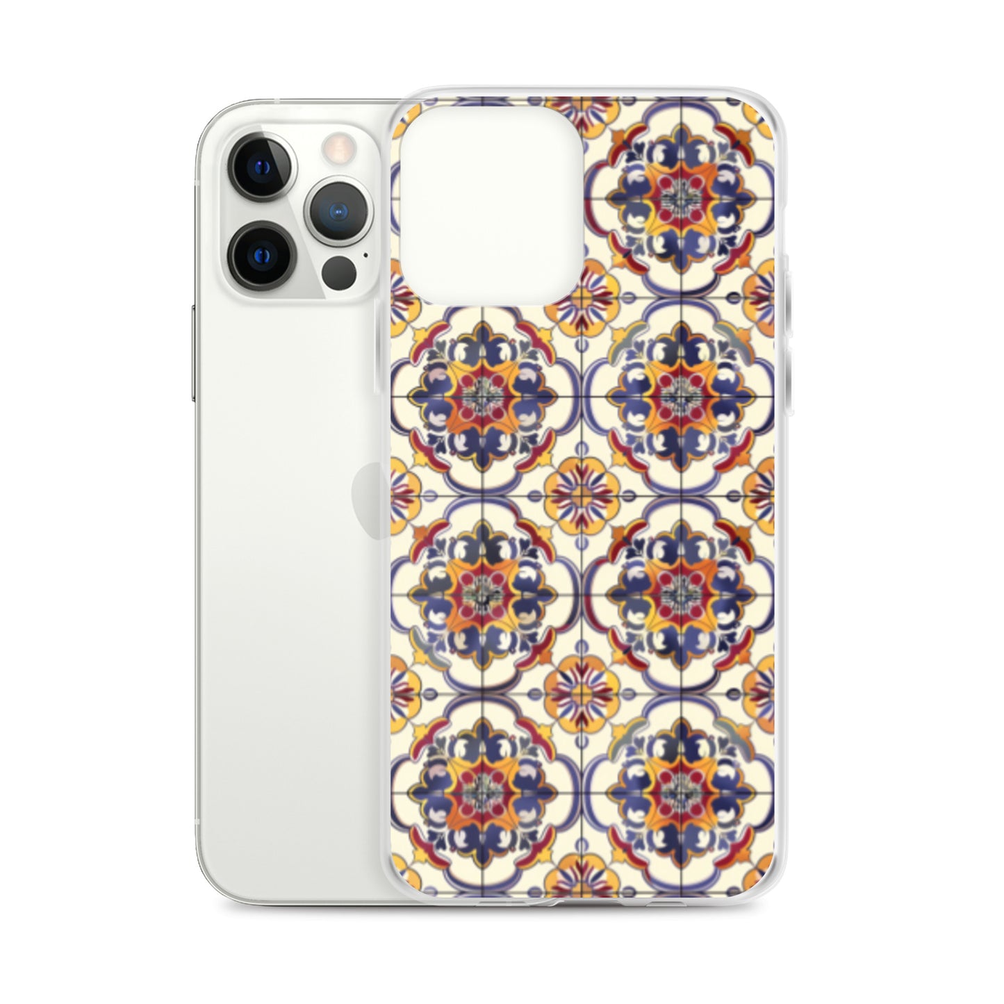 iPhone Case Classic Victorian Tile Blue