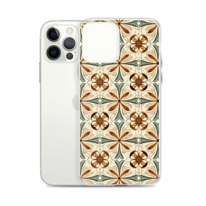 iPhone Case Ornate Leaves Tile