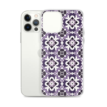 iPhone Case Purple Moroccan Style Tile
