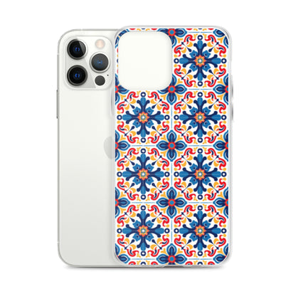 iPhone Case Talavera Tiles Blue and Red