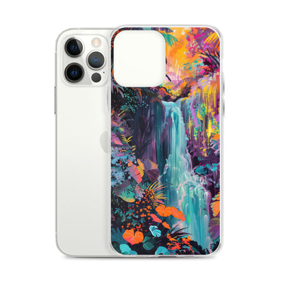 iPhone Case Vibrant Tropical Jungle Waterfall
