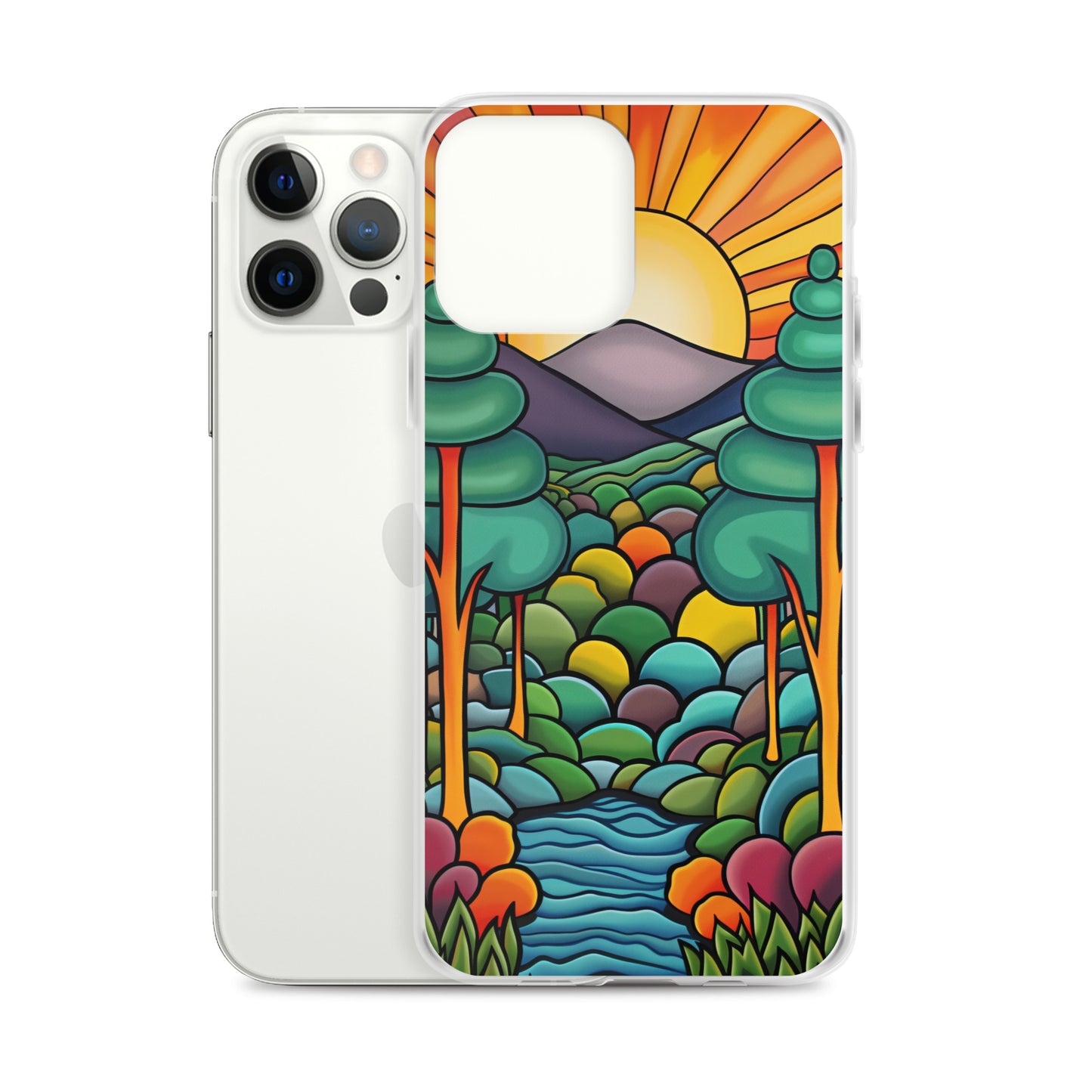 iPhone Case Arkley Sunrise over Mountains and Forest