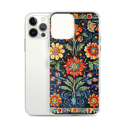 iPhone Case Colorful Flowers Boleslawiec Pottery Tile