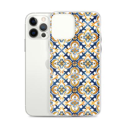 iPhone Case Colorful Spanish Tile Pattern