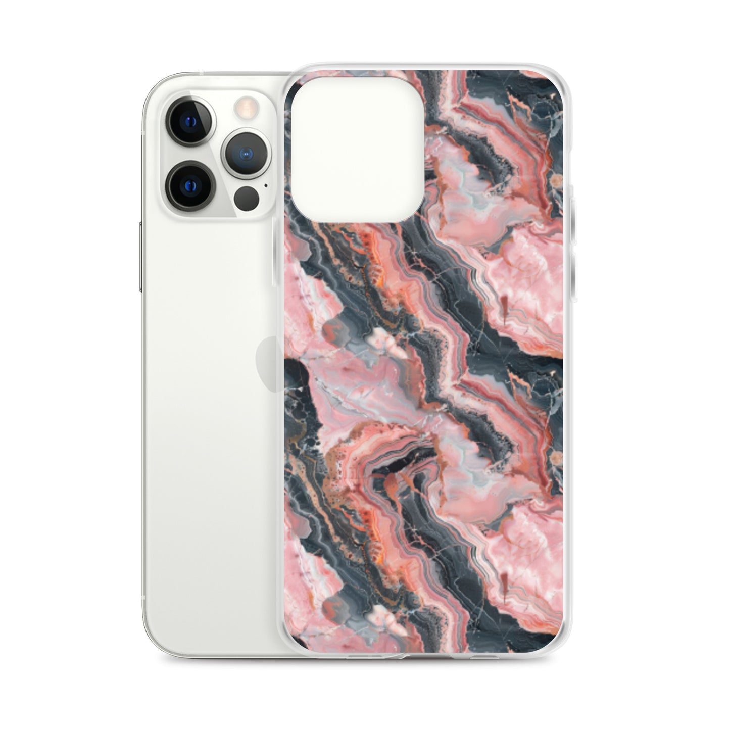 iPhone Case Pink Picasso Marble Pattern