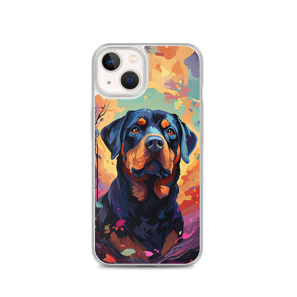 iPhone Case Painted Rottweiler