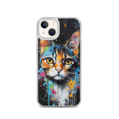 Graffiti Calico Cat iPhone Case