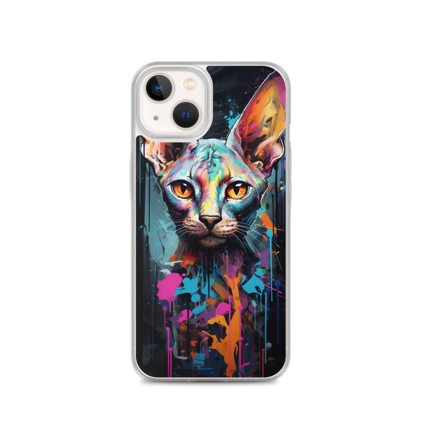 Graffiti Sphynx Cat iPhone Case