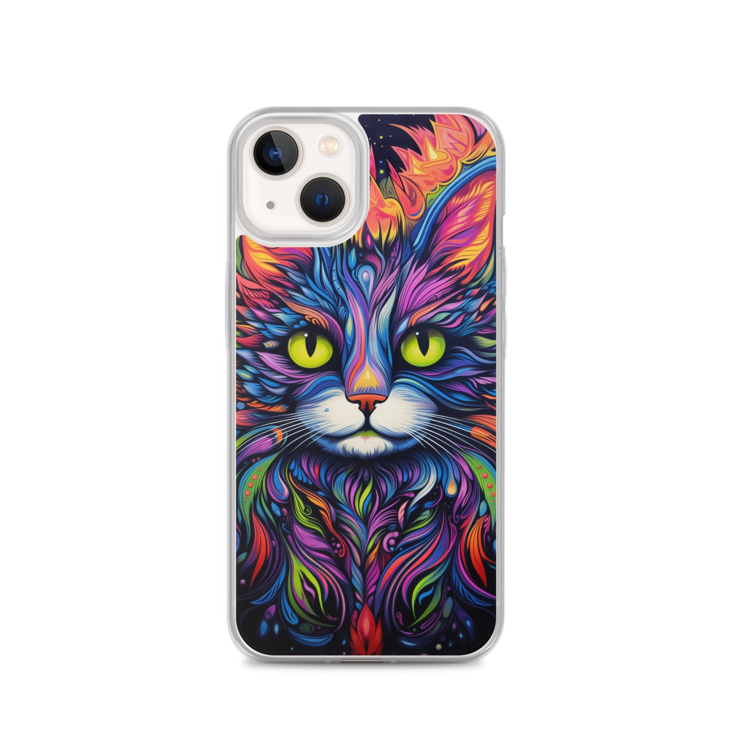 Psychedelic Cat iPhone Case