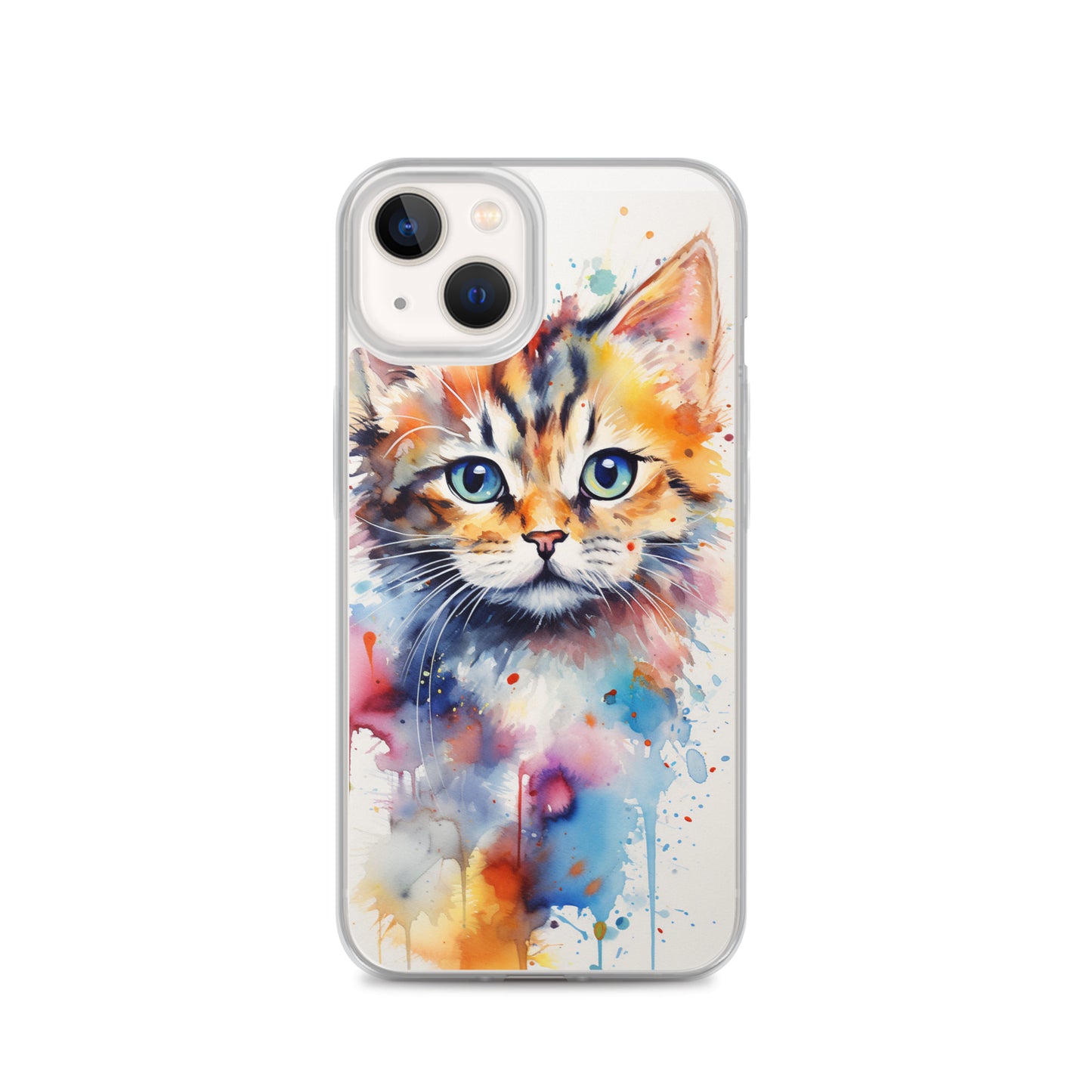 Watercolor Kitty Cat iPhone Case
