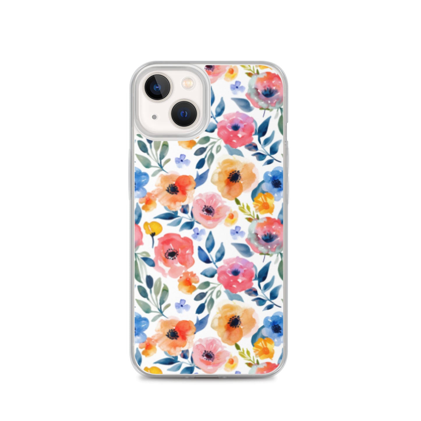 iPhone Case Colorful Watercolor Floral Pattern