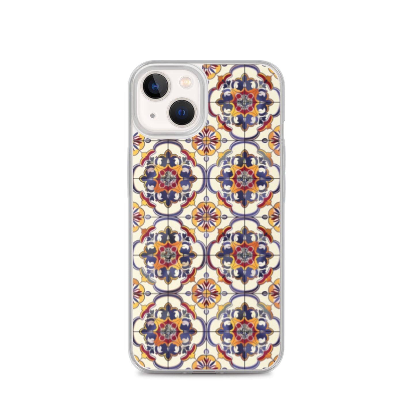 iPhone Case Classic Victorian Tile Blue