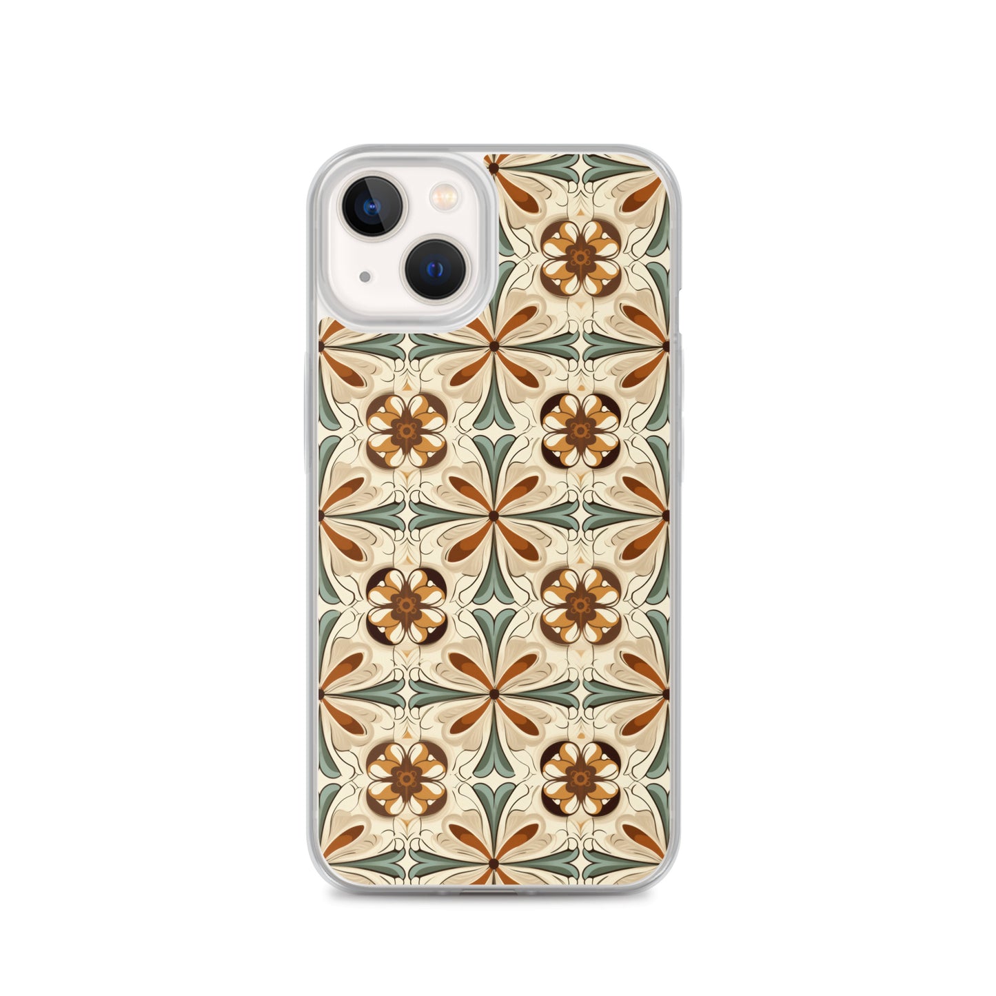 iPhone Case Ornate Leaves Tile