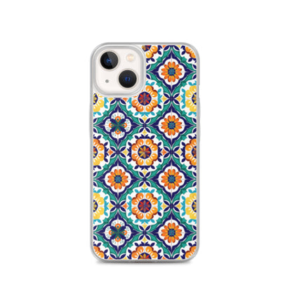iPhone Case Talavera Tiles Green and Blue