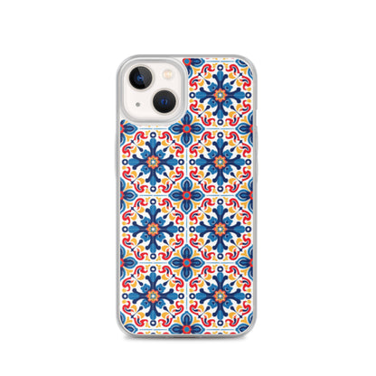iPhone Case Talavera Tiles Blue and Red