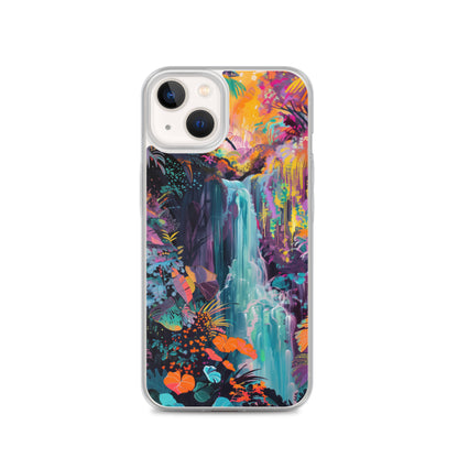 iPhone Case Vibrant Tropical Jungle Waterfall