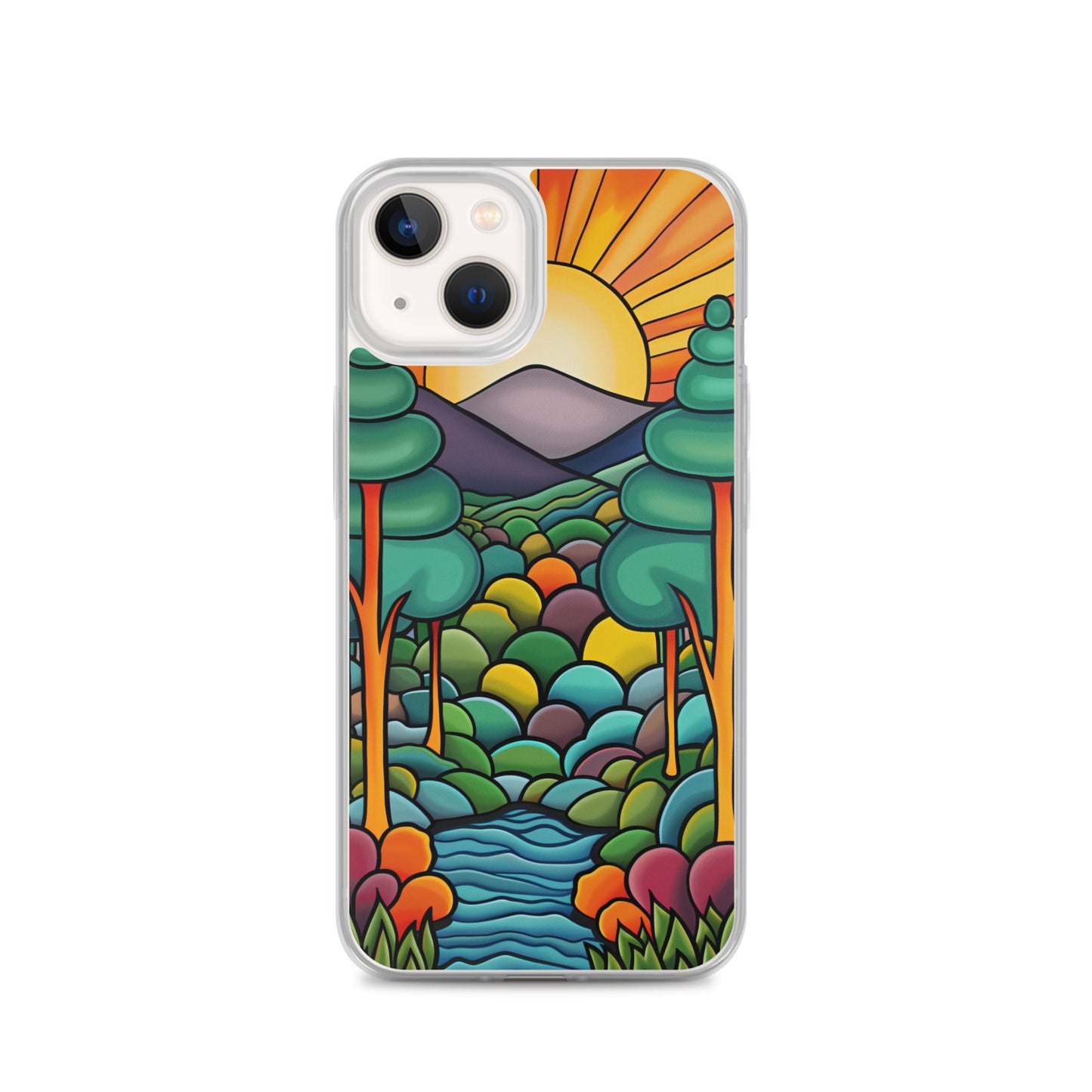 iPhone Case Arkley Sunrise over Mountains and Forest