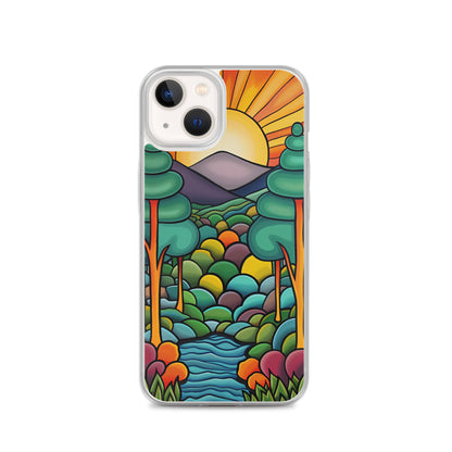 iPhone Case Arkley Sunrise over Mountains and Forest