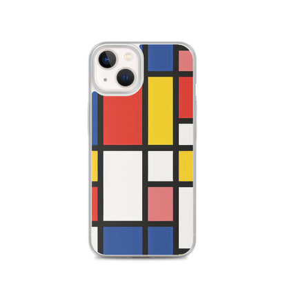 iPhone Case Colorful De Stijl
