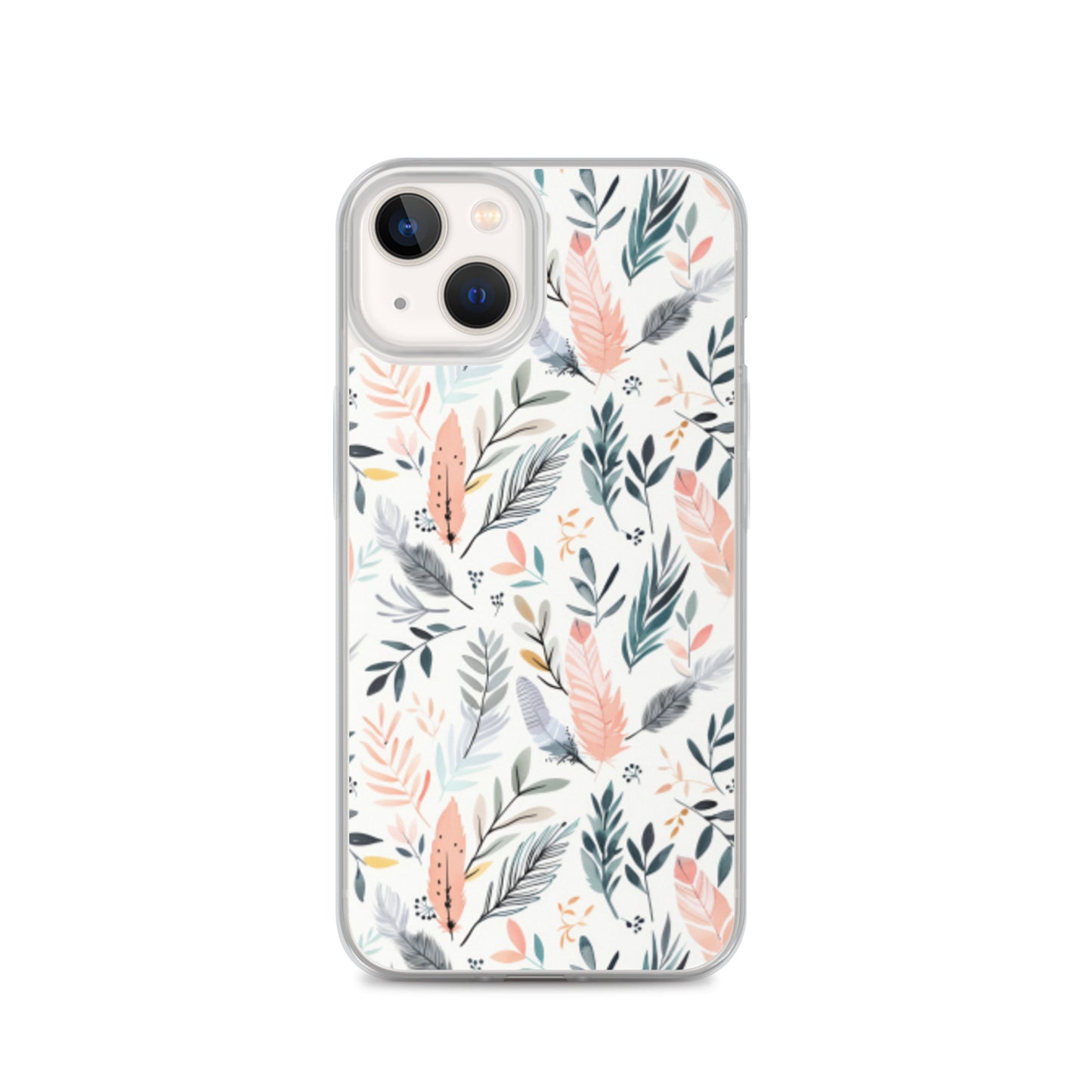 iPhone Case Pastel Feathers & Plants