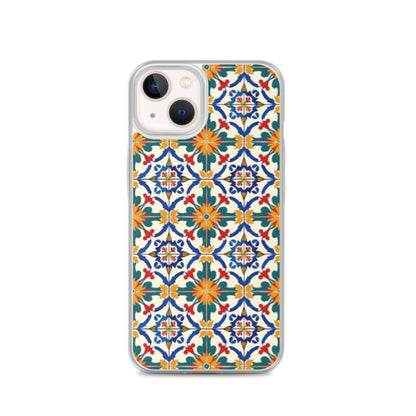 iPhone Case Colorful Yellow & Green Mediterranean Tiles