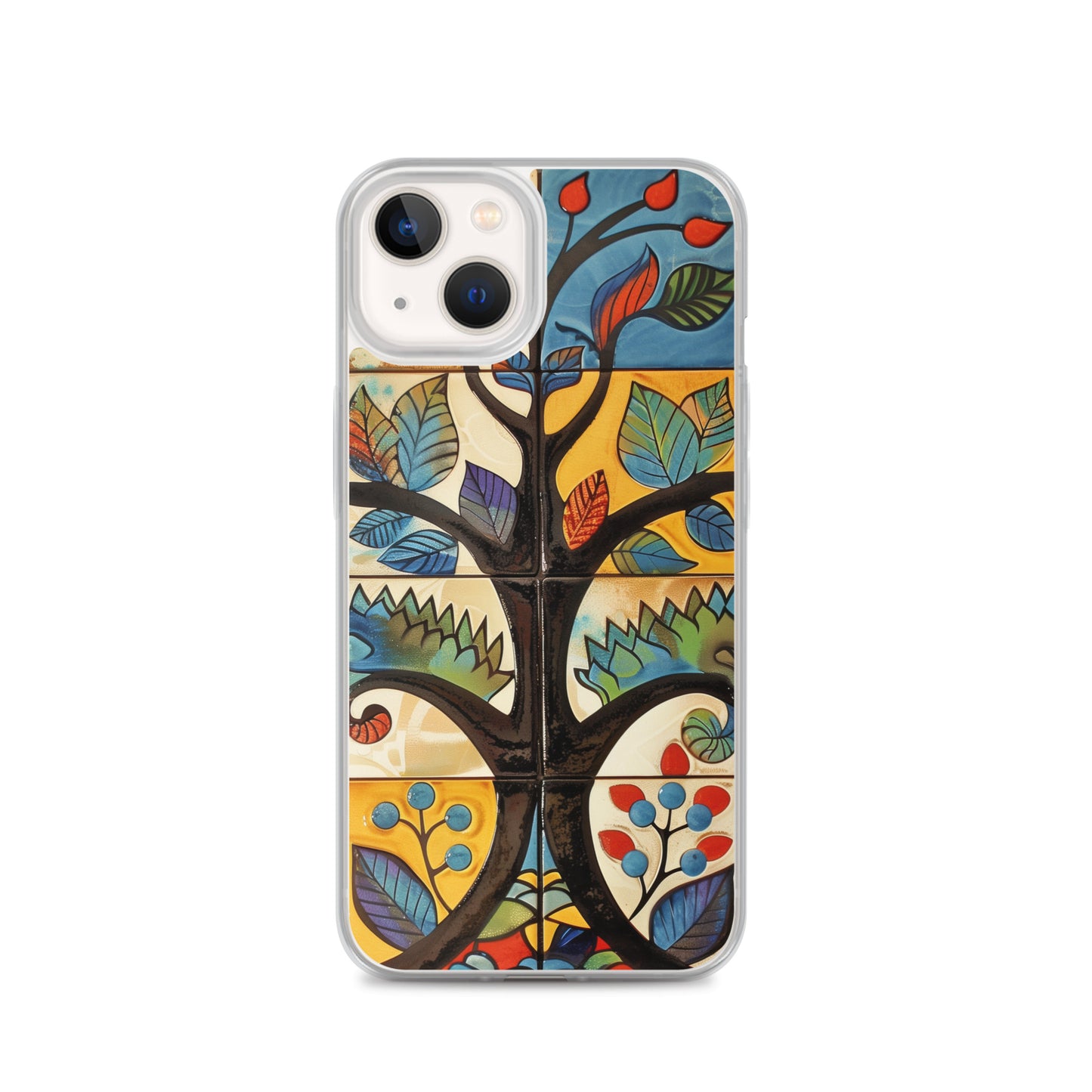 iPhone Case Colorful Tile Tree