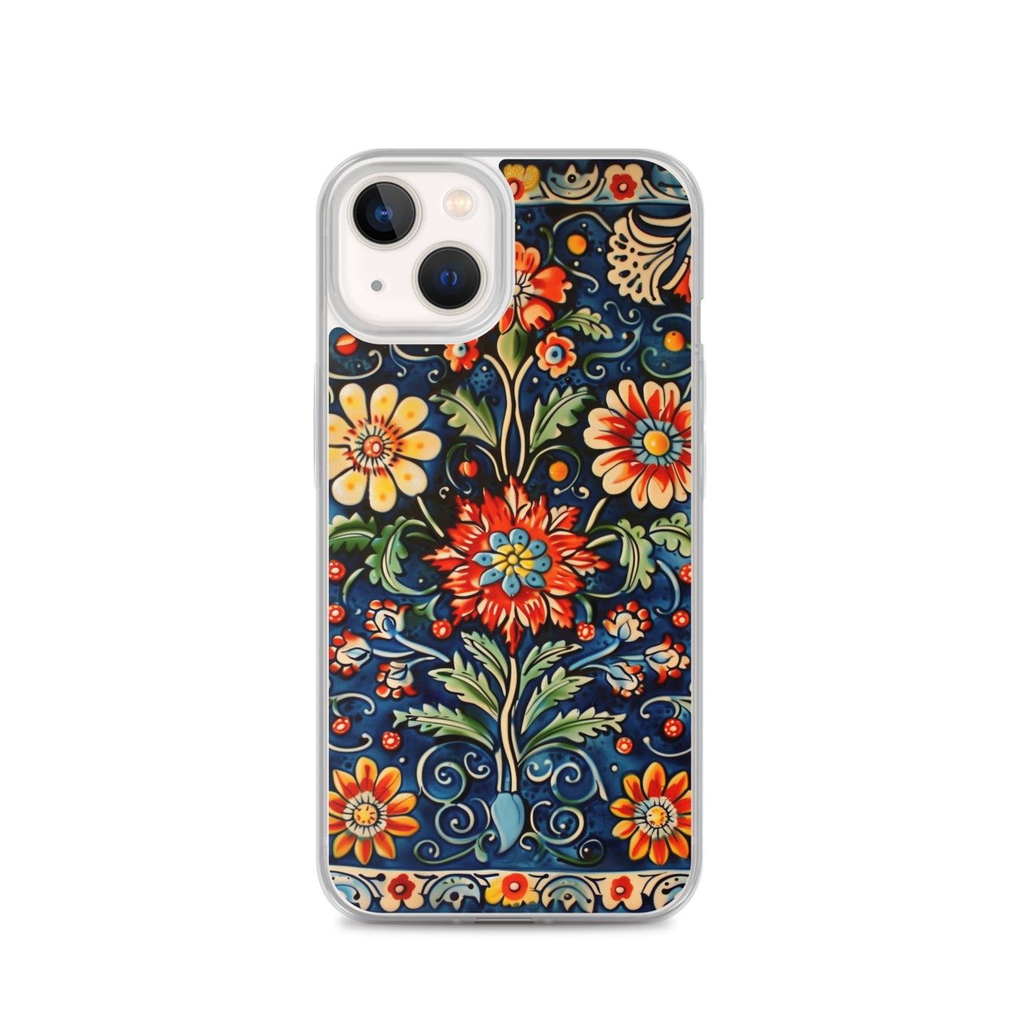 iPhone Case Colorful Flowers Boleslawiec Pottery Tile