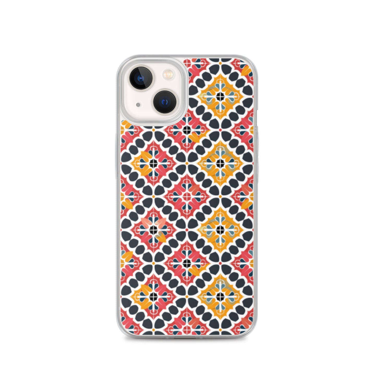 iPhone Case Colorful Spanish Quatrefoil Pattern