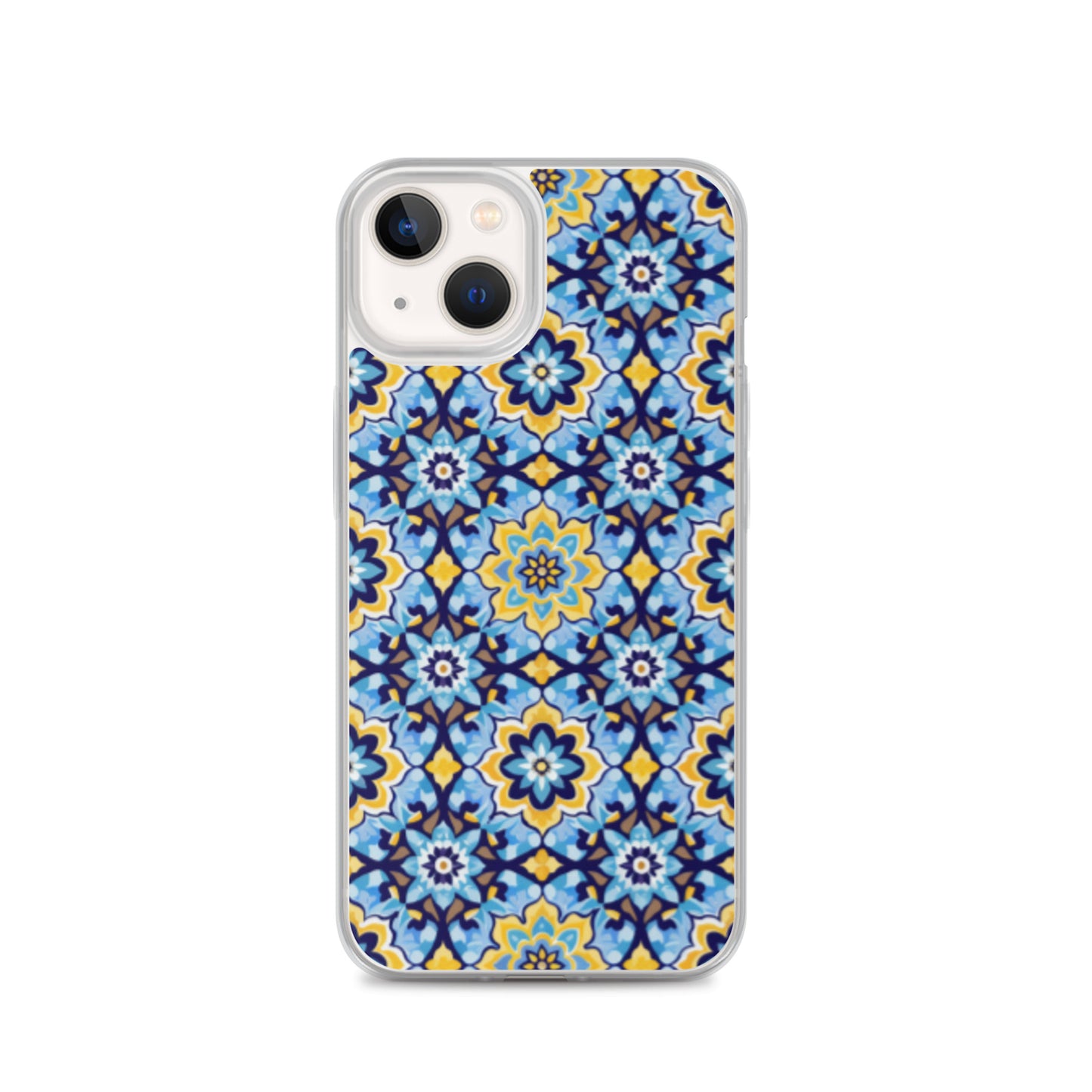 iPhone Case Kashi Tiles Yellow & Light Blue