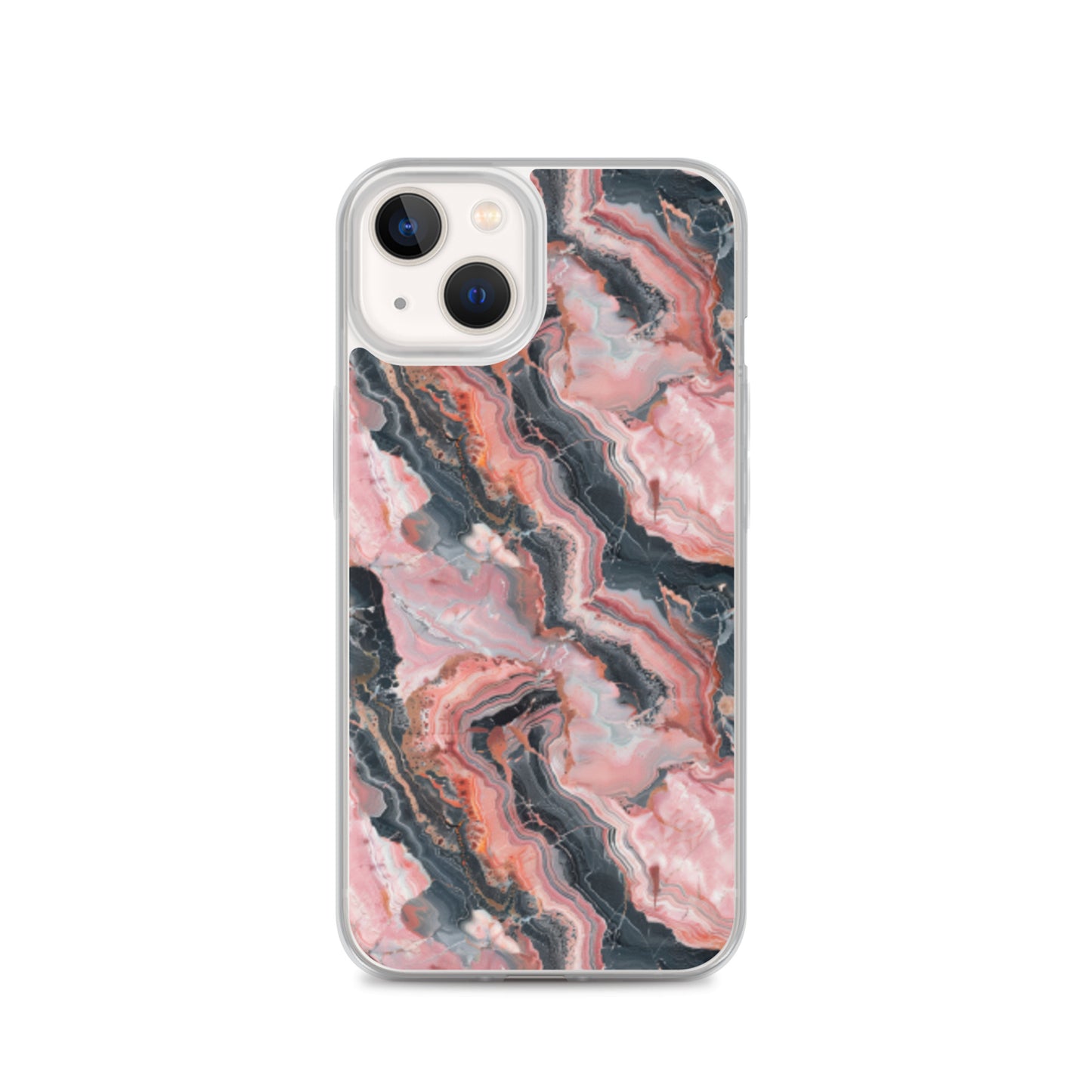 iPhone Case Pink Picasso Marble Pattern