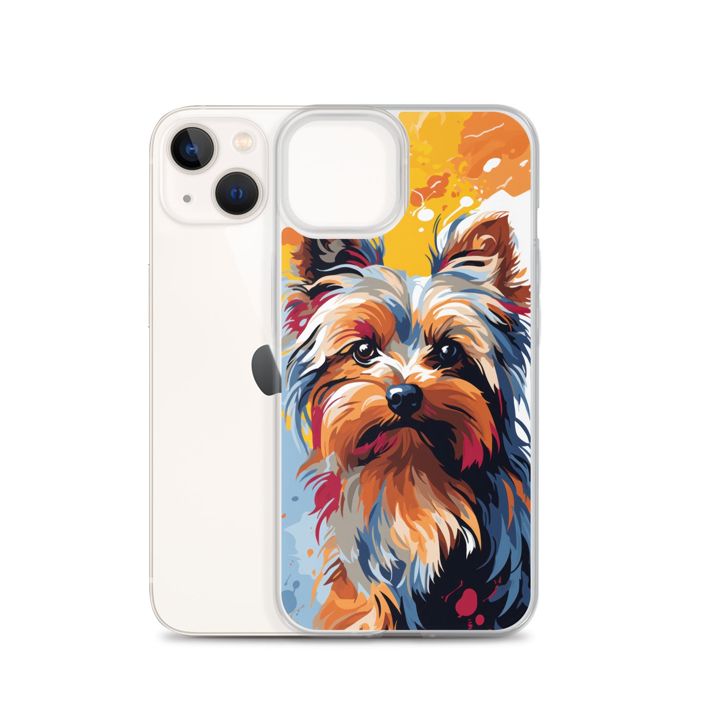 iPhone Case Painted Yorkshire Terrier Yellow