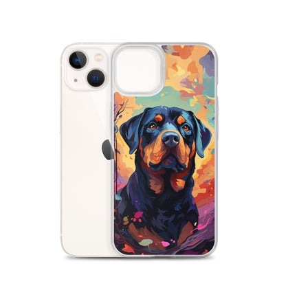 iPhone Case Painted Rottweiler