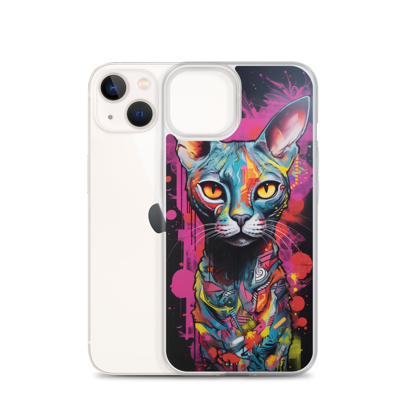 Graffiti Sphynx Cat #2 iPhone Case