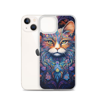 Psychedelic Cat #2 iPhone Case