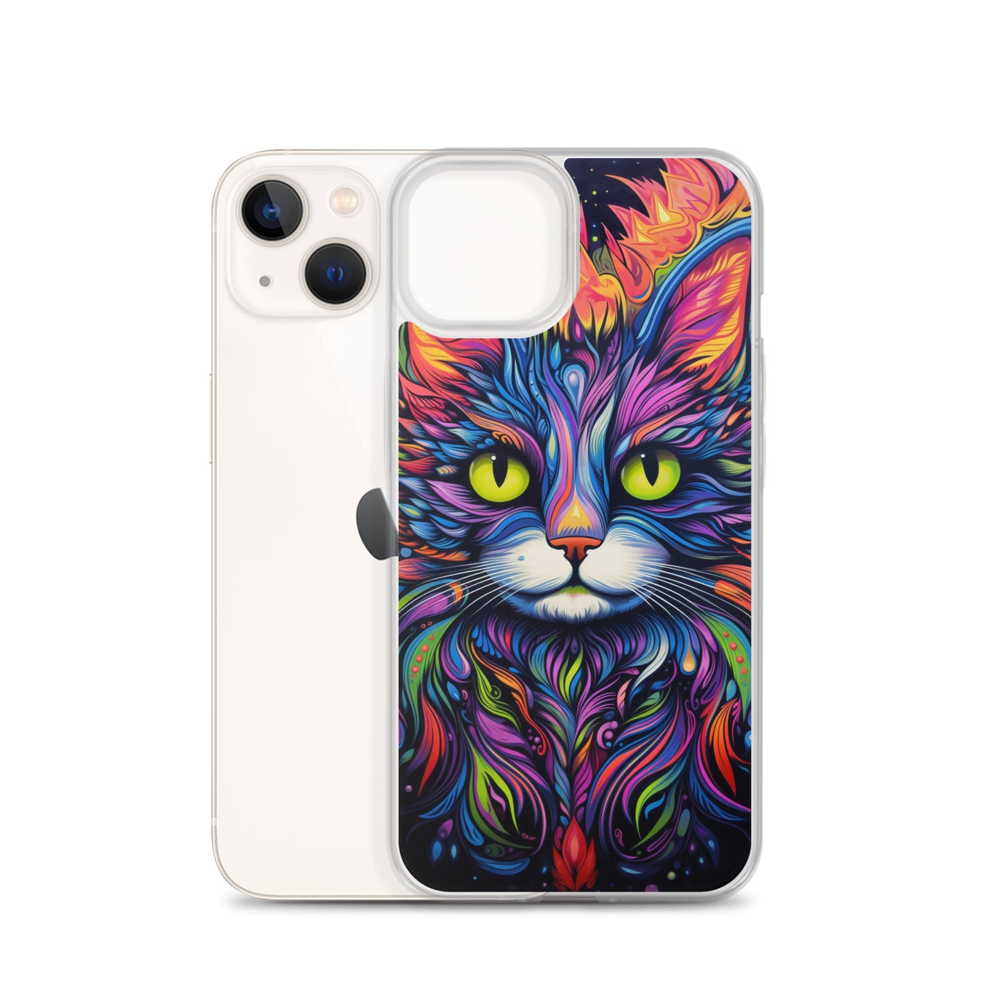 Psychedelic Cat iPhone Case
