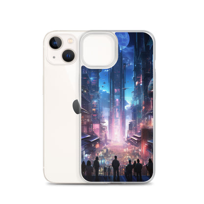 Cyberpunk Cityscape iPhone Case
