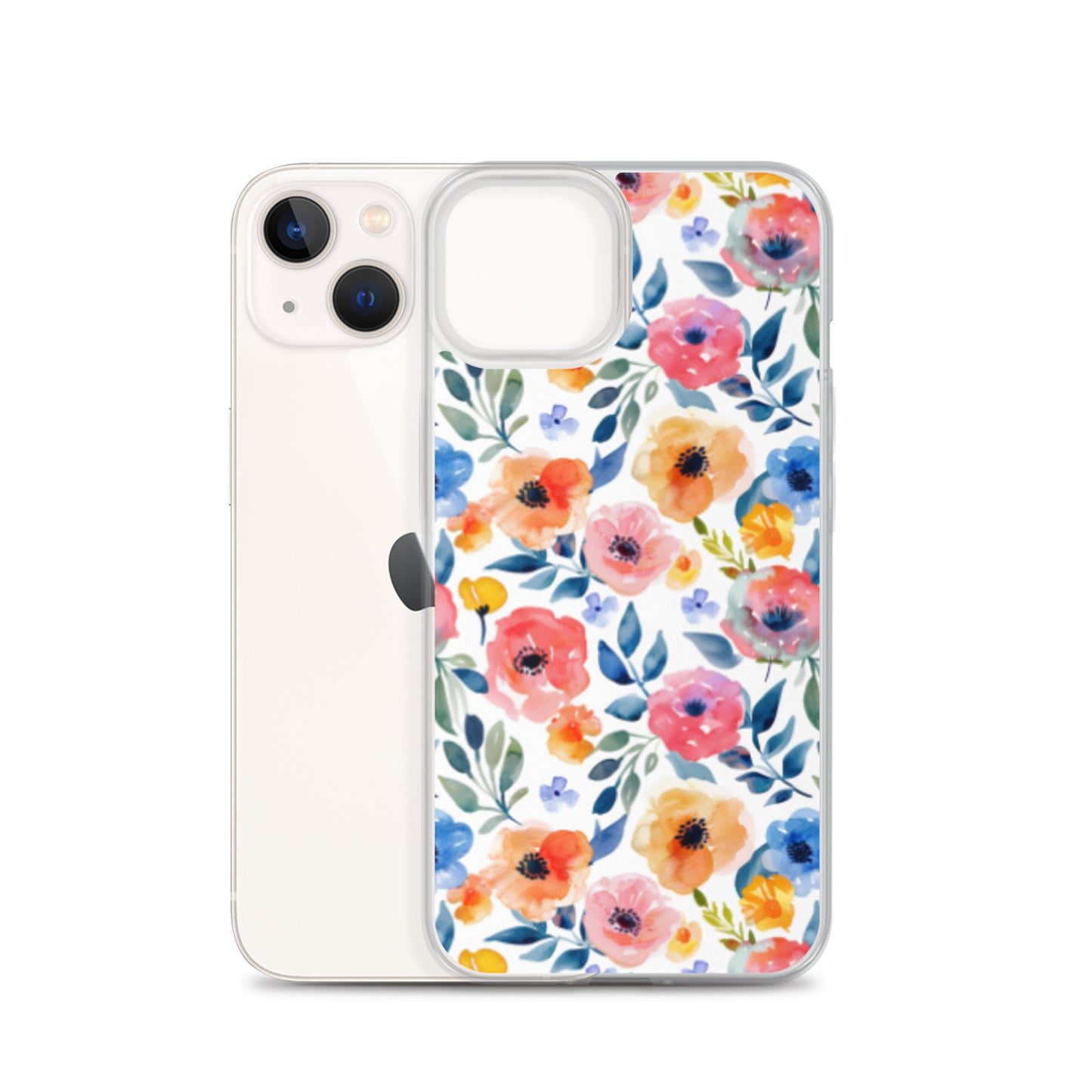iPhone Case Colorful Watercolor Floral Pattern