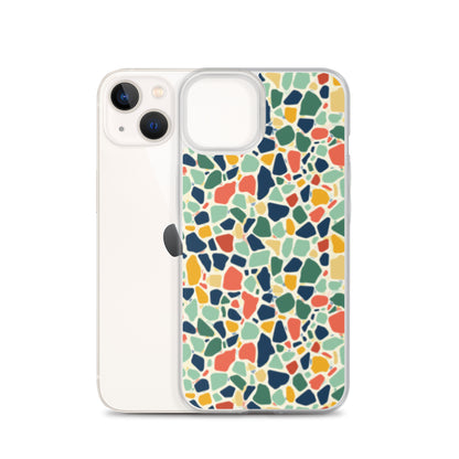 iPhone Case Colorful Retro Terrazzo Tile