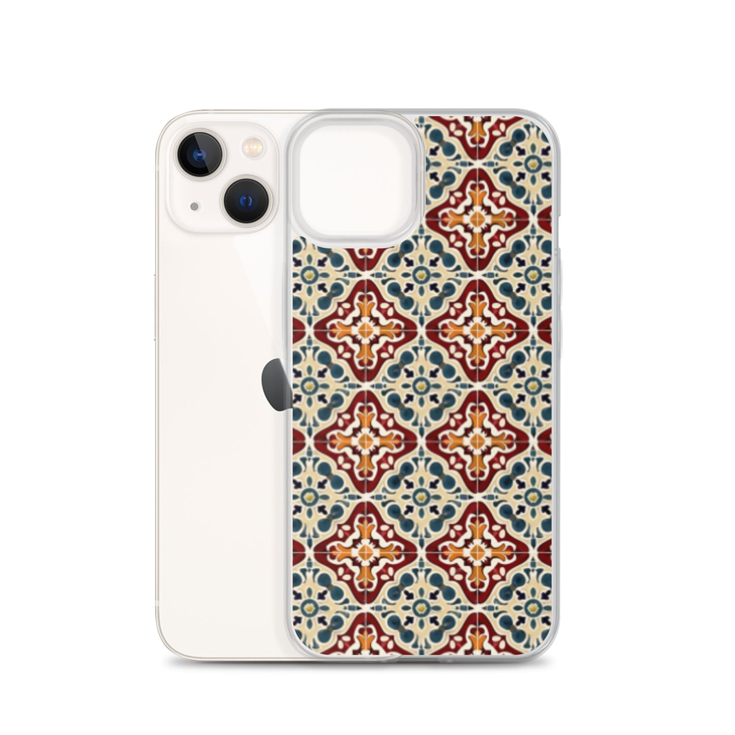 iPhone Case Classic Encaustic Tile Red