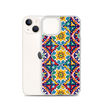 iPhone Case Talavera Tiles Red and Yellow
