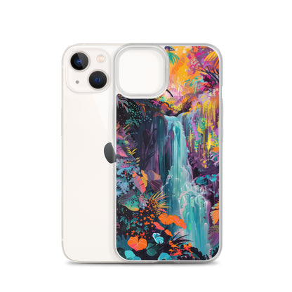 iPhone Case Vibrant Tropical Jungle Waterfall
